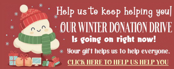 Our Cloudeight Winter Donation Drive