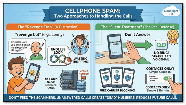 The "Revenge" Trap vs. The Silent Treatment: What's the Best Way to Handle Cellphone Spam? CLOUDEIGHT INFOAVE 