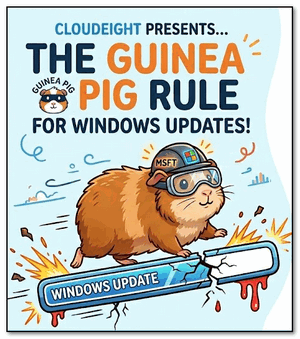 The Cloudeight Guinea Pig Rule for Windows Updates